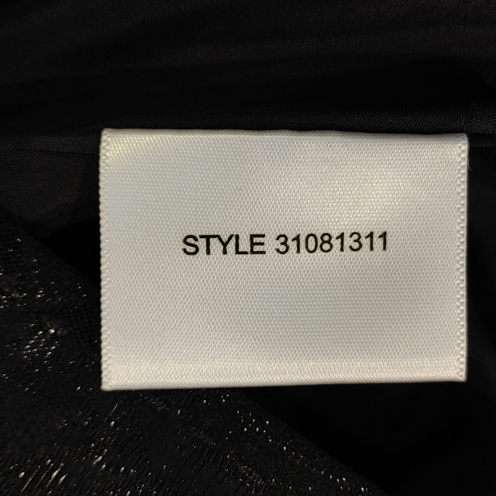 TORY BURCH JACQUARD SKIRT, BLACK 2 - Picture 8 of 8